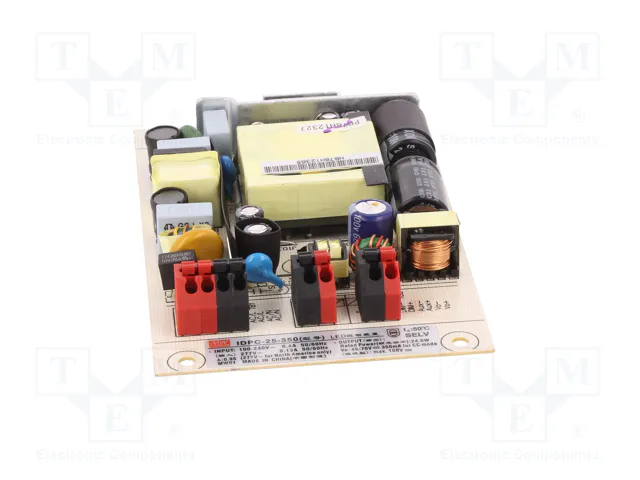 MEAN WELL IDPC-25-350 Alimentador LED de 25W, 350mA MEAN WELL IDPC-25-350 Alimentador LED de 25W, 350mA