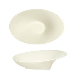 Bauscher Bol Oval de Porcelana 30 cm - Vajilla Silhouette (Set de 4)