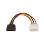 Aisens Cable de Alimentación Molex 4 Pin a SATA 15 Pines 16cm A131-0158