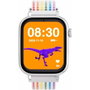 Savefamily Smartwatch con caja blanca y correa de tela de unicornio