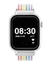 Savefamily Smartwatch con caja blanca y correa de tela de unicornio