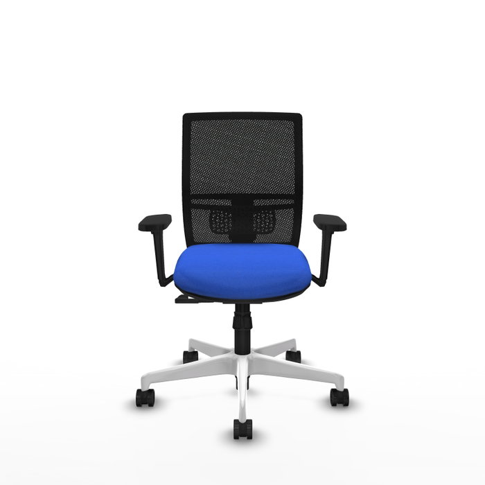 PIQUERAS Y CRESPO Silla de oficina Yunquera con Mecanismo Sincro, Tela Azul y Malla Negra PIQUERAS Y CRESPO Silla de oficina Yunquera con Mecanismo Sincro, Tela Azul y Malla Negra