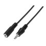 Aisens Cable de Audio Estéreo Jack 3.5mm Macho a Jack 3.5mm Hembra Negro 3,5m