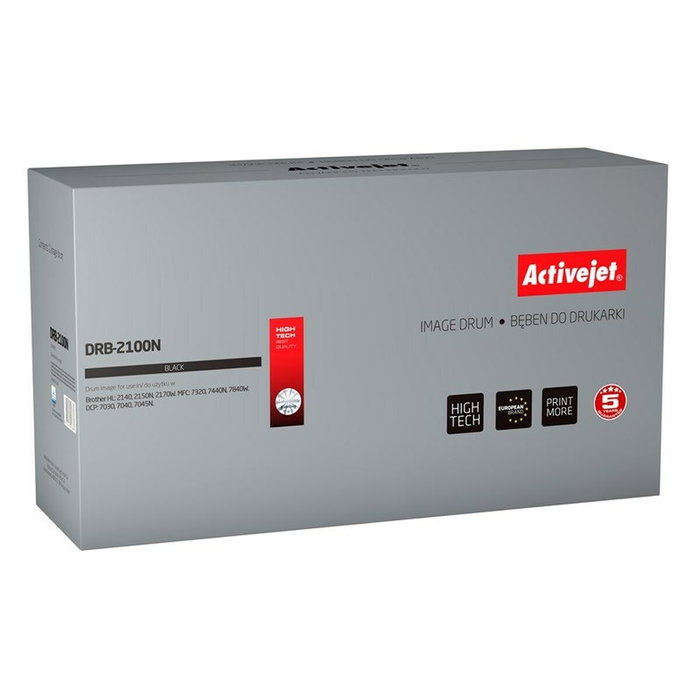 Activejet DRB-2100N Unidad de tambor compatible con Brother DR-2100 y Supreme, negro Activejet DRB-2100N Unidad de tambor compatible con Brother DR-2100 y Supreme, negro