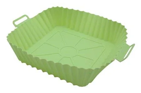 Muitomas Set de Revestimiento de Silicona para Air Fryer, Verde