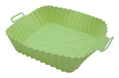 Muitomas Set de revestimiento de silicona para freidora de aire, Verde