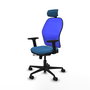 PIQUERAS Y CRESPO Silla de oficina Jorquera Azul con mecanismo Sincro/Traslack