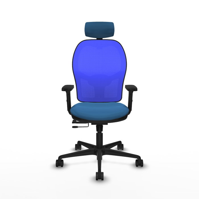 PIQUERAS Y CRESPO Silla de oficina Jorquera Azul con mecanismo Sincro/Traslack