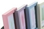 DKD Home Decor Marco de Fotos 10x15 Surtido Verde Azul Lila Rosa MDF Cristal (4 Unidades) 12 x 2 x 17 cm