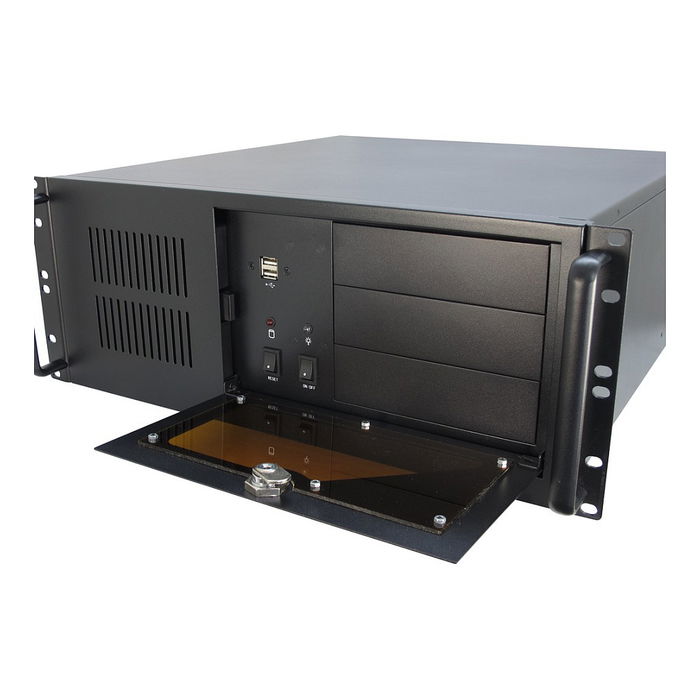 Inter-Tech 4U-IPC 4088-S Chasis Servidor Rack 4U ATX/Micro ATX/Mini-ITX Negro Acero