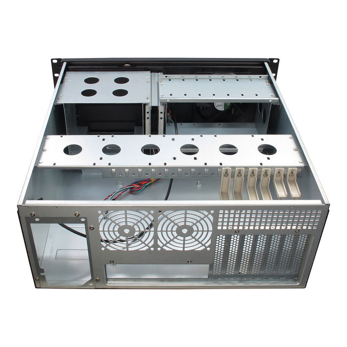 Inter-Tech 4U-IPC 4088-S Chasis Servidor Rack 4U ATX/Micro ATX/Mini-ITX Negro Acero