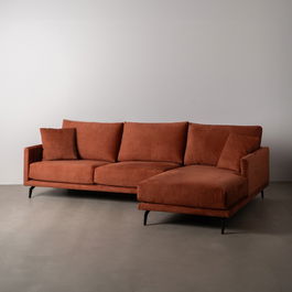 Sofá Chaise Longue Derecha Teja Tejido 284 X 173 X 100 cm
