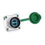 Alcasa IC01-24F02 Conector Industrial S1 Fibra Óptica LWL LC-LC 1000 Mbit/s IP65 IP67 -40 a 80 °C