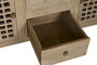 DKD Home Decor Mueble TV Olmo Macizo 240x44x60 con 3 Puertas y 4 Cajones