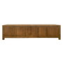 DKD Home Decor Mueble TV Olmo Macizo 240x44x60 con 3 Puertas y 4 Cajones