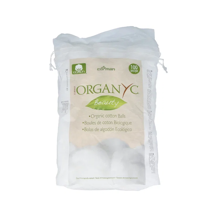 ORGANYC Bolas de Algodón 100% Algodón Orgánico 100 Unidades ORGANYC Bolas de Algodón 100% Algodón Orgánico 100 Unidades