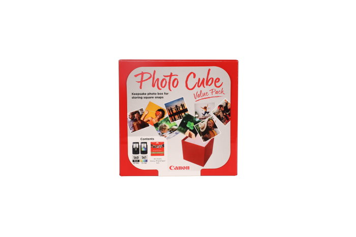 Canon Photo Cube Value Pack PG-560 + CL-561 con Papel Fotográfico 13x13 cm