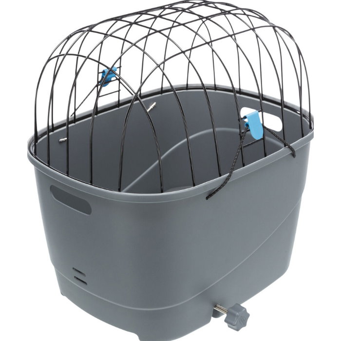 TRIXIE Portaequipajes de plástico y metal 36 x 47 x 46 cm Gris para Perro