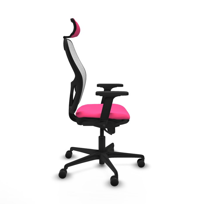 PIQUERAS Y CRESPO Silla de oficina Jorquera con mecanismo Sincro Rosa y Blanco PIQUERAS Y CRESPO Silla de oficina Jorquera con mecanismo Sincro Rosa y Blanco