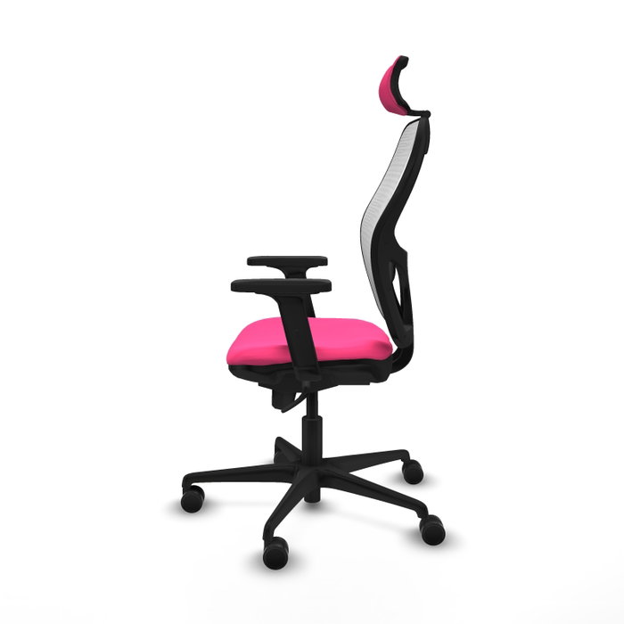 PIQUERAS Y CRESPO Silla de oficina Jorquera con mecanismo Sincro Rosa y Blanco PIQUERAS Y CRESPO Silla de oficina Jorquera con mecanismo Sincro Rosa y Blanco