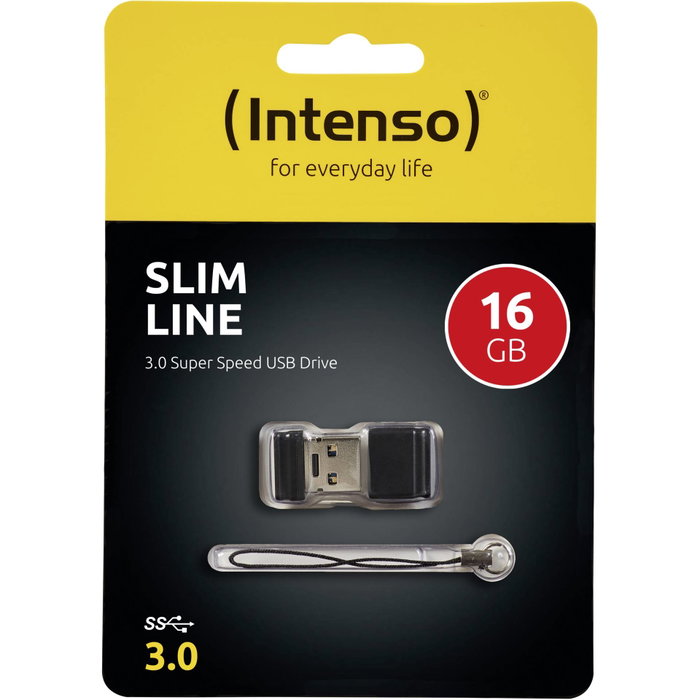 Intenso Slim Line 16 GB USB 3.2 Gen 1 Negro