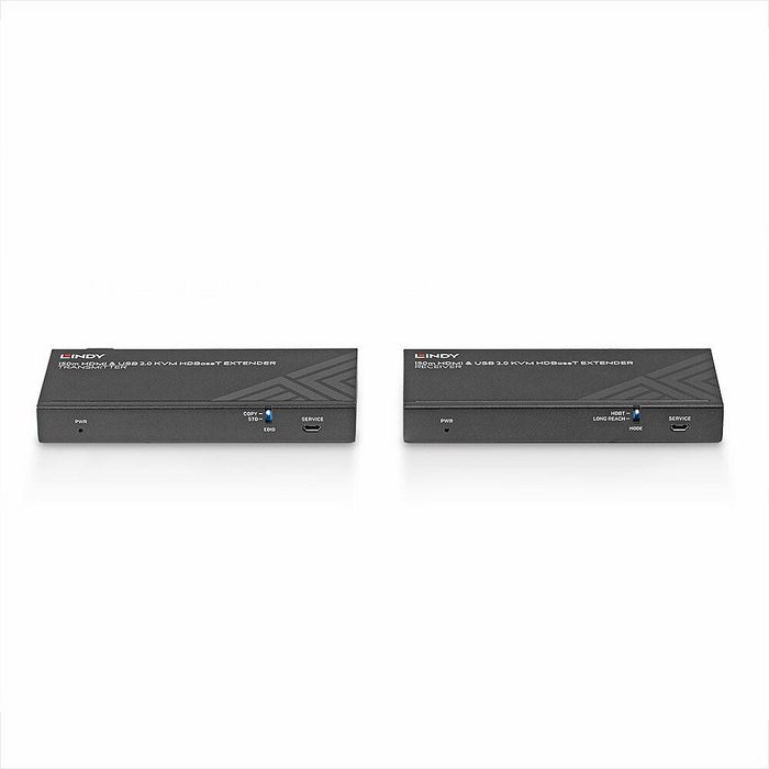 LINDY Extensor KVM HDBaseT 39384 HDMI 4K60, USB 2.0 e IR, 150m Cat.6