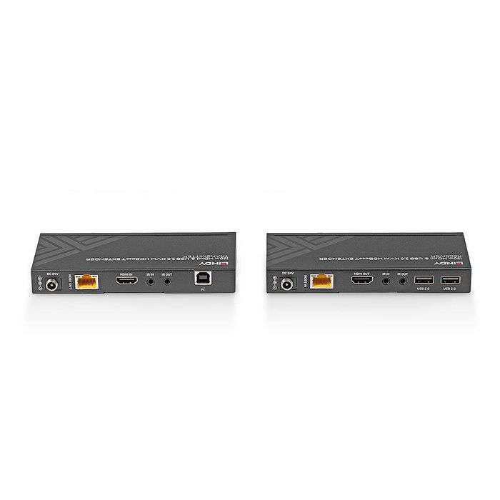 LINDY Extensor KVM HDBaseT 39384 HDMI 4K60, USB 2.0 e IR, 150m Cat.6