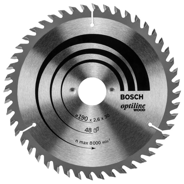 Bosch Hoja de sierra circular Optiline madera 190 x 30 48D Bosch Hoja de sierra circular Optiline madera 190 x 30 48D