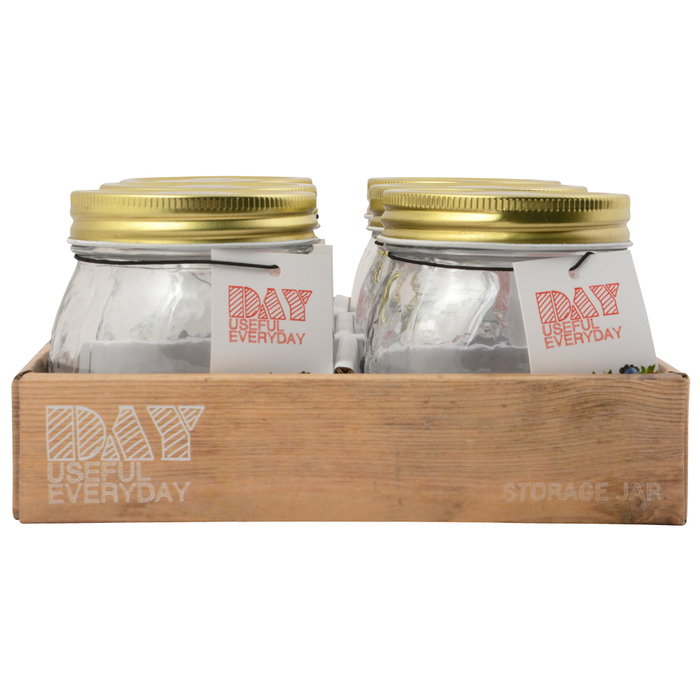 Day Bote 0,25 L Cristal con Dibujos en Relieve, Tapa Metal, Diámetro 8,5 cm Altura 9 cm Day Bote 0,25 L Cristal con Dibujos en Relieve, Tapa Metal, Diámetro 8,5 cm Altura 9 cm