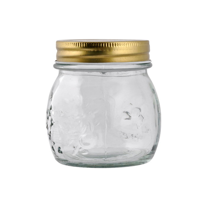 Day Bote 0,25 L Cristal con Dibujos en Relieve, Tapa Metal, Diámetro 8,5 cm Altura 9 cm Day Bote 0,25 L Cristal con Dibujos en Relieve, Tapa Metal, Diámetro 8,5 cm Altura 9 cm