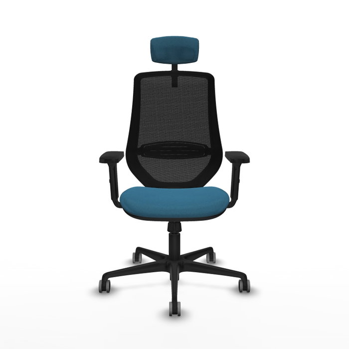 PIQUERAS Y CRESPO Silla de oficina Mardos con mecanismo Sincro, Verde petróleo y Negro PIQUERAS Y CRESPO Silla de oficina Mardos con mecanismo Sincro, Verde petróleo y Negro