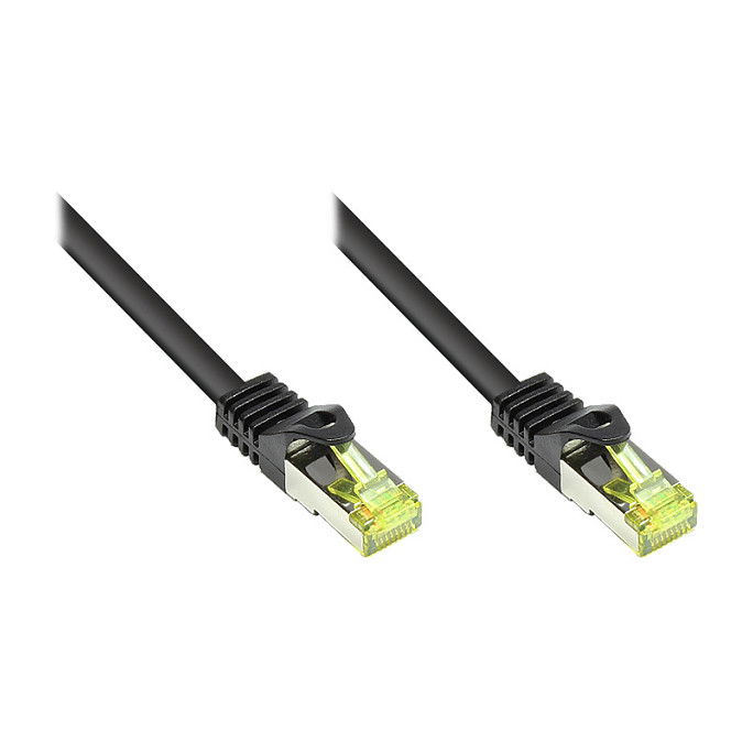 GoodConnections Cable de Red RJ45 Patch Alcasa 8070R-100S, Cat 7 S/FTP, 10 m, Negro, Frecuencia 600 MHz, Halogen-Free GoodConnections Cable de Red RJ45 Patch Alcasa 8070R-100S, Cat 7 S/FTP, 10 m, Negro, Frecuencia 600 MHz, Halogen-Free