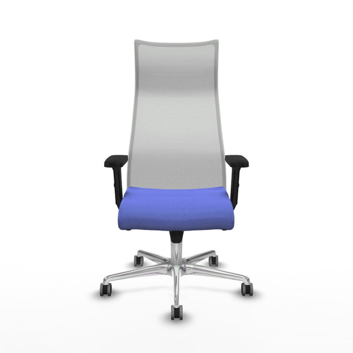 PIQUERAS Y CRESPO Sillón Albacete con mecanismo Sincro, Tela Azul claro y Malla Blanco PIQUERAS Y CRESPO Sillón Albacete con mecanismo Sincro, Tela Azul claro y Malla Blanco