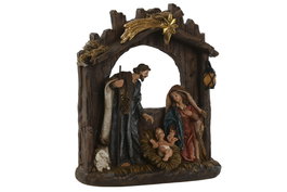 DKD Home Decor Nacimiento Multicolor de Resina