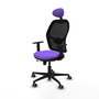 PIQUERAS Y CRESPO Silla de oficina Jorquera con mecanismo Sincro/Traslack Lila y Negro