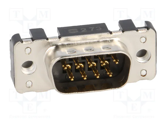HARTING Conector D-Sub Macho de 9 Pines para PCB THT