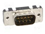 HARTING Conector D-Sub Macho de 9 Pines para PCB THT