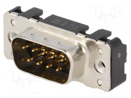 HARTING Conector D-Sub Macho de 9 Pines para PCB THT