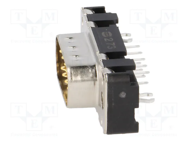 HARTING Conector D-Sub Macho de 9 Pines para PCB THT