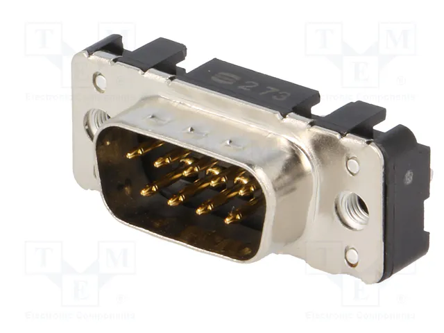 HARTING Conector D-Sub Macho de 9 Pines para PCB THT