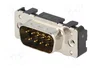 HARTING Conector D-Sub Macho de 9 Pines para PCB THT
