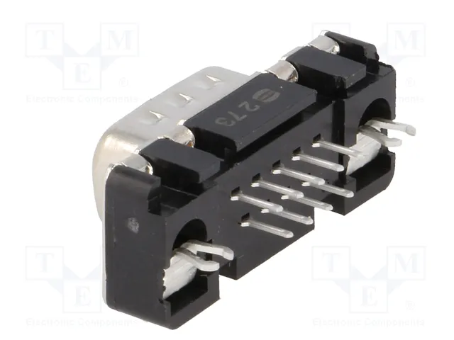 HARTING Conector D-Sub Macho de 9 Pines para PCB THT