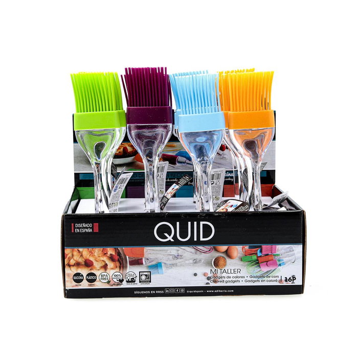 Pincel Plano Silicona Mi Taller Quid 22x5x2 cm (16 Unidades)