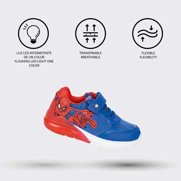 Cerdá Deportiva Suela TPR con Luces Spiderman Talla 26 t026