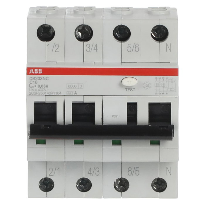 ABB DS203NCA-C16/0,03 FI/LS Schalter ABB DS203NCA-C16/0,03 FI/LS Schalter