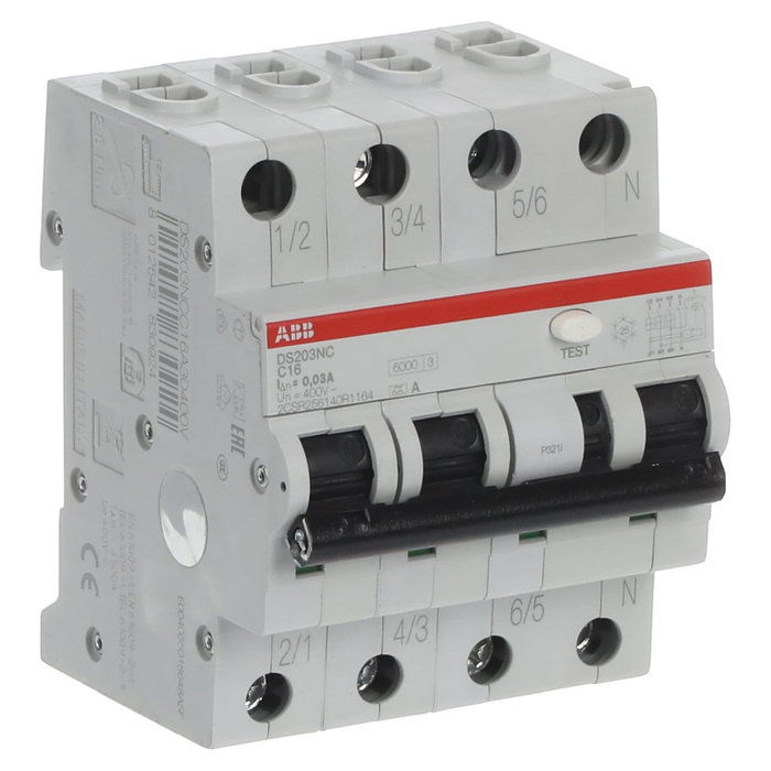 ABB DS203NCA-C16/0,03 FI/LS Schalter ABB DS203NCA-C16/0,03 FI/LS Schalter