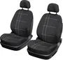 XLCOVER Juego 2 Fundas Asientos Coche Delanteros Compatibles Airbags Negras XL