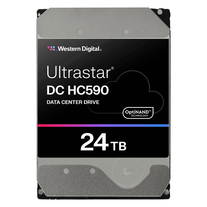 Western Digital Ultrastar DC HC590 HDD de servidor SAS de 24 TB, 7200 RPM, 3.5", 512 MB caché