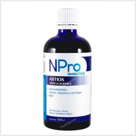 NPRO Antiox 100Ml | Complemento Alimenticio para Articulaciones, Huesos y Piel con Cúrcuma y Sauce