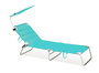 Marbueno Parasol Inclinable Azul Aluminio Playa y Piscina 51X54X37 cm 10438